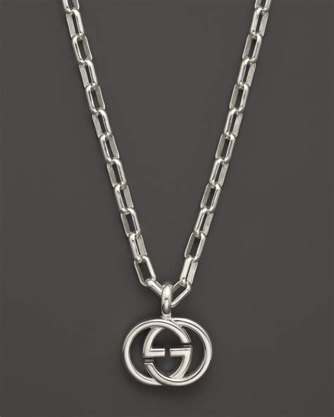 double g gucci necklace|gucci silver and onyx necklace.